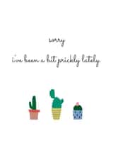 prick cactus Sorry Card 7762 created by Lou La La