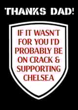 fulham football Father's Day Card 23843 created by Pottsy Prints