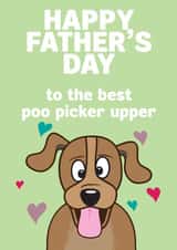 POO PICKER Father's Day Card 29631 created by HC Illustrations