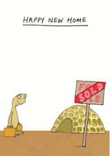 Funny Tortoise New Home Card - Sold - Happy New Home created by Cardinky