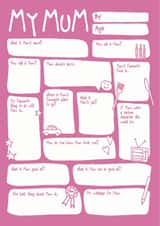 mum my Birthday Card 3714 created by Bow & Bell
