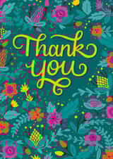 Pretty Thank You Card - Flowers - Thank You created by Kay Wolfersperger