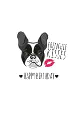 frenchie kisses Birthday Card 13941 created by Coco Loco Boutique