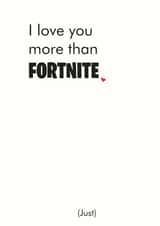 fortnite love Anniversary Card 36194 created by Different Design Co