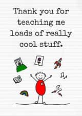 thanks teaching Thank You Card 13130 created by Beta Mummy