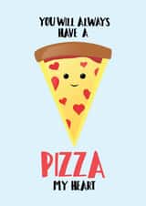 pizza heart Anniversary Card 35999 created by Tori's Little Bubble