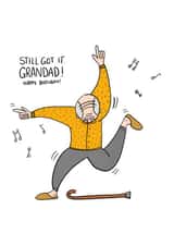 grandad grandfather Birthday Card 3443 created by Ivorymint cards