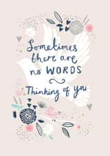 Pretty Thinking Of You Card - No Words - Dove created by Louise Tiler