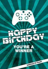 video game Birthday Card 32601 created by Uniquely Yours