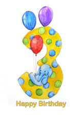 3 Male Birthday Card 6850 created by Nancy Horton