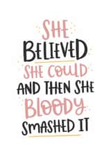 She Believed She Could Card created by Abbie Imagine
