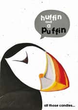 puffin huffin Birthday Card 14068 created by Cinnamon Aitch