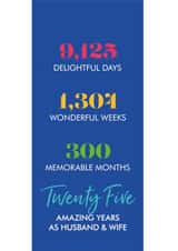 silver wedding Anniversary Card 7693 created by Poppy Lane