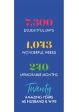 wedding marriage Anniversary Card 7696 created by Poppy Lane