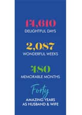 wedding marriage Anniversary Card 7697 created by Poppy Lane