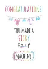 congrats you New Baby Card 13930 created by SmellyCardStudio