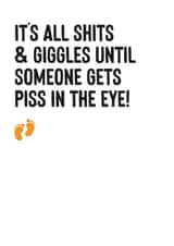 Funny New Baby Card For Expecting Parents - New Baby Boy - Shits And giggles created by Purple Tree Designs