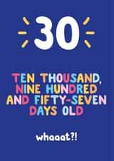 30 age Birthday Card 3448 created by Ivorymint cards