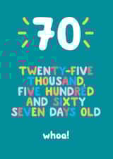 70 age Birthday Card 3452 created by Ivorymint cards