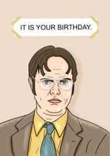 dwight schrute Birthday Card 13674 created by Pedges Houseboat
