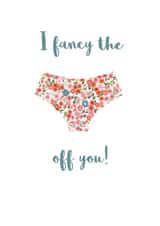 I fancy the pants off you Valentine's day card for her created by Bombus