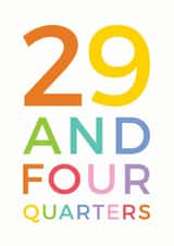 30 quarters Birthday Card 10603 created by Studio 9