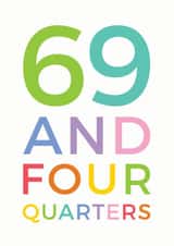 70 quarters Birthday Card 10606 created by Studio 9