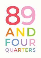 90 typography Birthday Card 10607 created by Studio 9