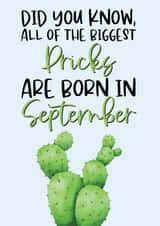 september did Birthday Card 14015 created by The Laughing Sloth