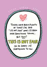 This Is Not Fair Card created by Angela Chick