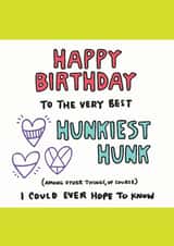 Happy Birthday Hunk Birthday Card created by Angela Chick