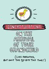 Congratulations on the Arrival of Your Grandchild Card created by Angela Chick