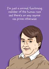 mark corrigan david mitchell Birthday Card 13679 created by Pedges Houseboat