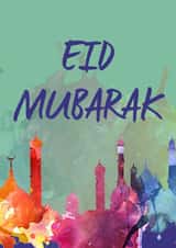 Eid mubarak Faith Card 8425 created by Rabal