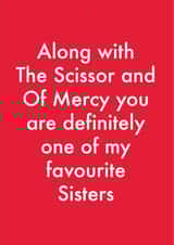 sister funny Birthday Card 12806 created by OBJECTABLES