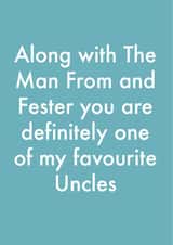 uncle favourite Birthday Card 12809 created by OBJECTABLES