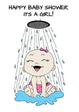 It’s a Girl, Baby Shower Card created by Lu Reason