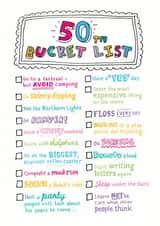 50 50th Birthday Card 5855 created by Eskimo Kiss Designs