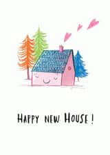 Cute Cottage New Home Card - Woods - Happy New House! created by Sarah Wilton