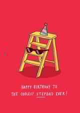 stepdad coolest Birthday Card 2187 created by Charly Clements