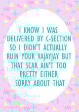 c-section vjayjay Mothers Day Card 32995 created by Lyndsey Jade