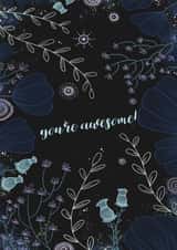 flowers pretty Congratulations Card 1227 created by Megan Higgins