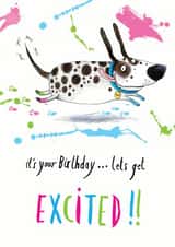 dog lets Birthday Card 13735 created by Sarah Wilton