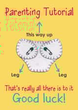 congratulations parenting New Baby Card 12033 created by Presents Felt