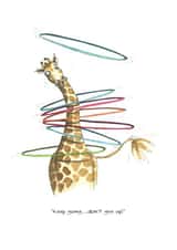 giraffe keep Just because Card 1296 created by Siobhan Barlow