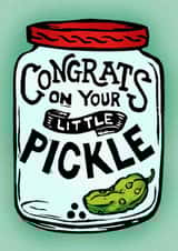 Little Pickle Jar Baby Card created by Woah there Pickle