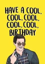 Tv Birthday Card - Brooklyn 99 - Cool - Jake Peralta created by Hey Huns It's Nicole