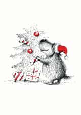 dog illustration Christmas Card 14363 created by Natallia Bushuyeva