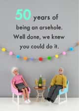 50 adult Birthday Card 11422 created by Bold & Bright Cards