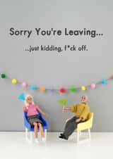 sorry youre Leaving Card 11438 created by Bold & Bright Cards